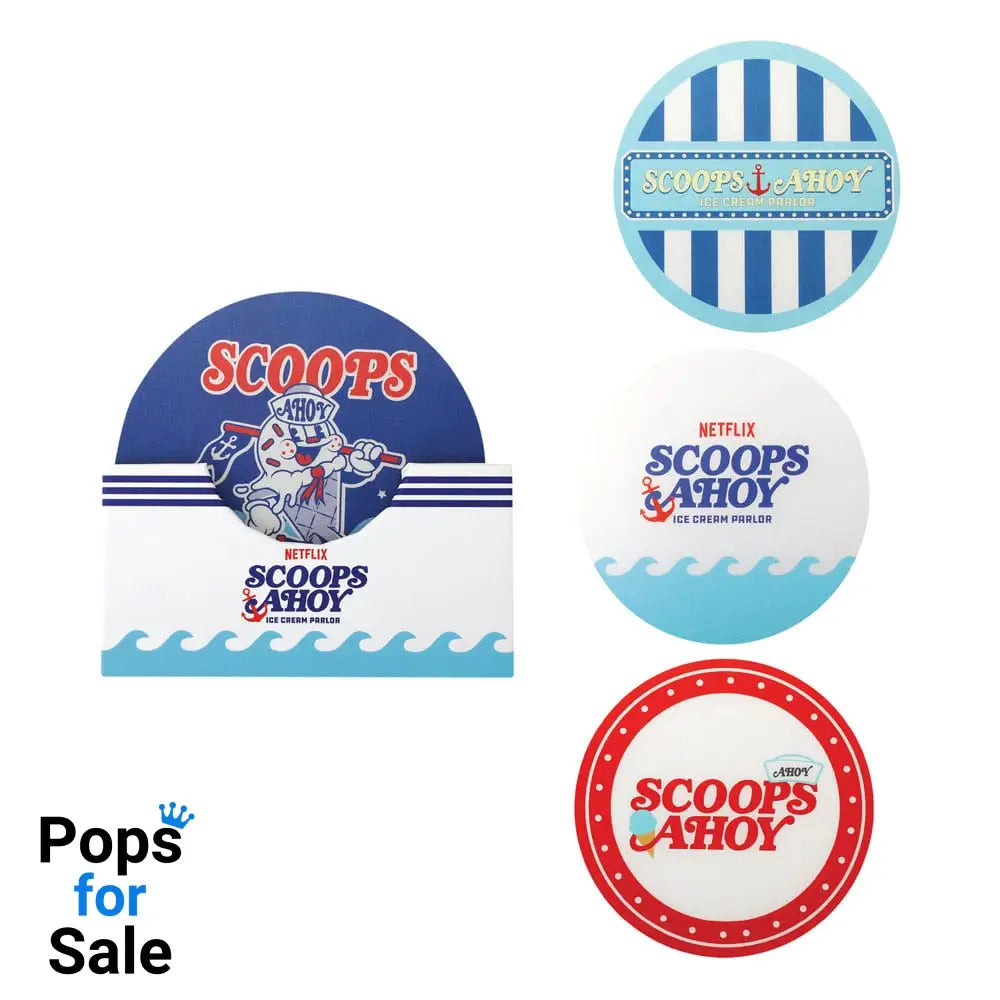 Stranger Things Scoops Ahoy Coaster 4-Pack