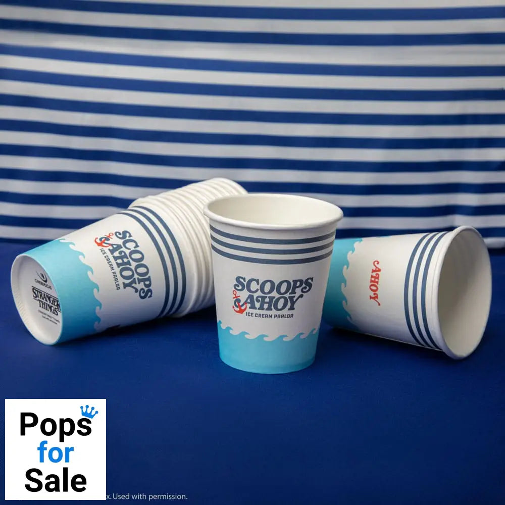 Stranger Things Set of 24 Paper Cups Scoops Ahoy