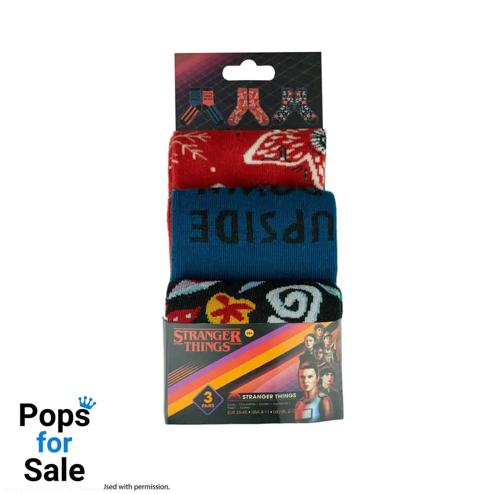 Stranger Things: Stranger Things Set of 3 Socks Footwear