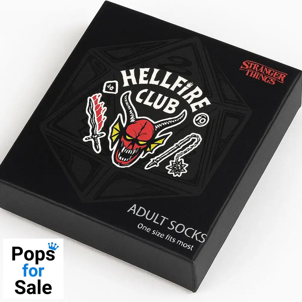Stranger Things Socks 3-Pack 38-45 Hellfire Club