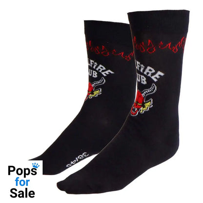 Stranger Things Socks Hellfire Club Black 38-45