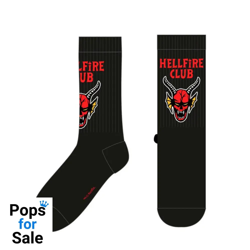 Stranger Things Socks Hellfire Club Small Footwear