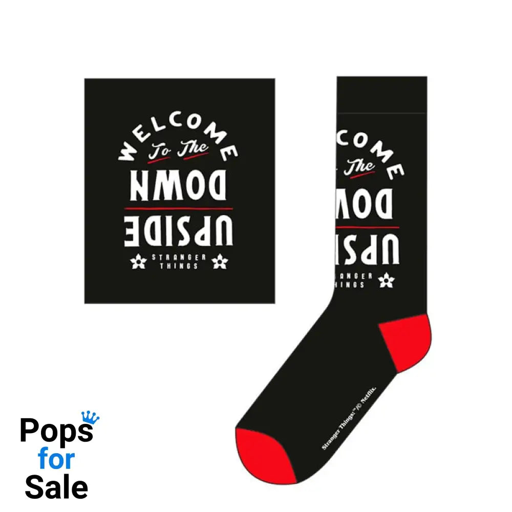 Stranger Things Socks Upside Down Small