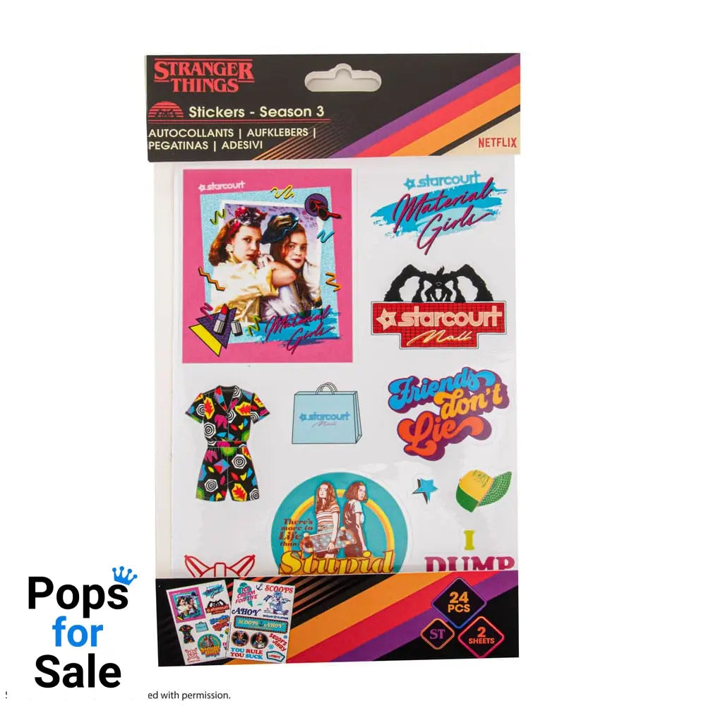 Stranger Things Sticker pack Season 3
