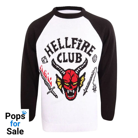 Stranger Things Sweatshirt Christmas Jumper Hellfire Club Size L Sweaters