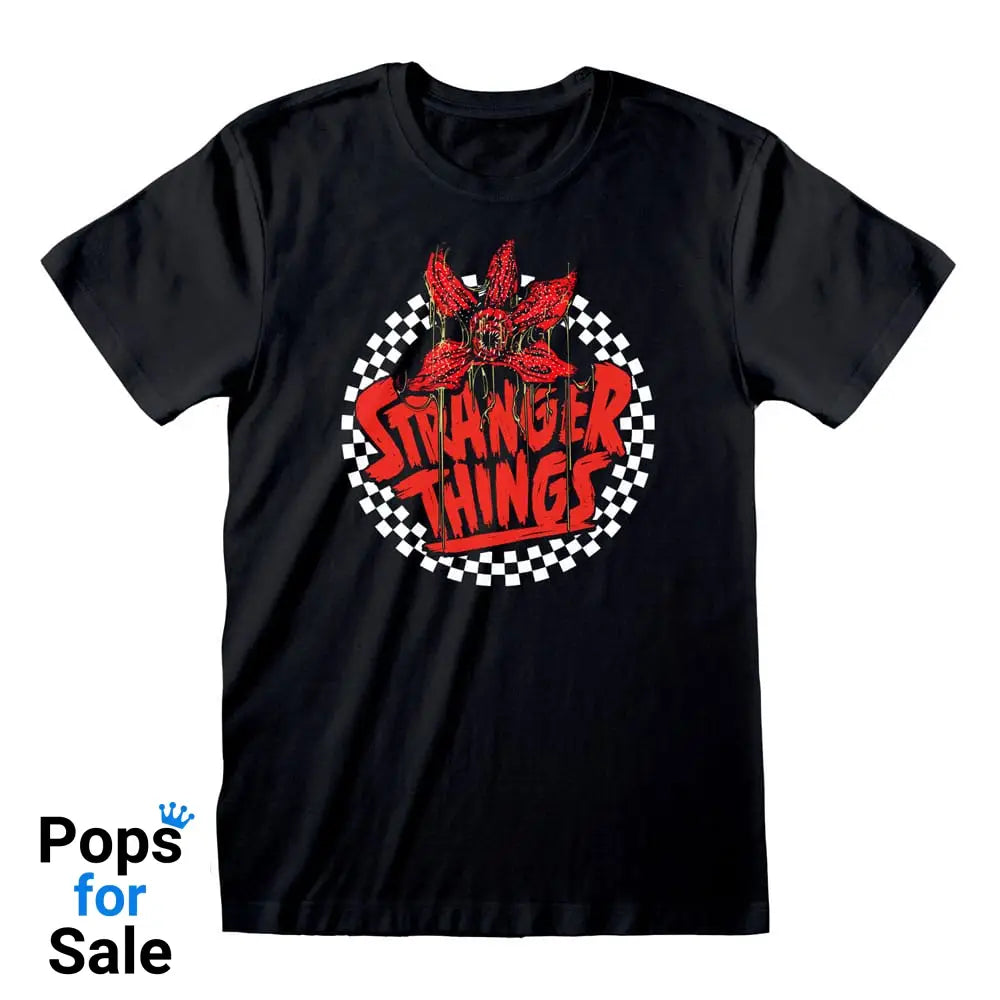 Stranger Things T-Shirt Checkered Circle Size M