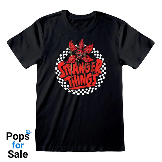 Stranger Things T-Shirt Checkered Circle Size S