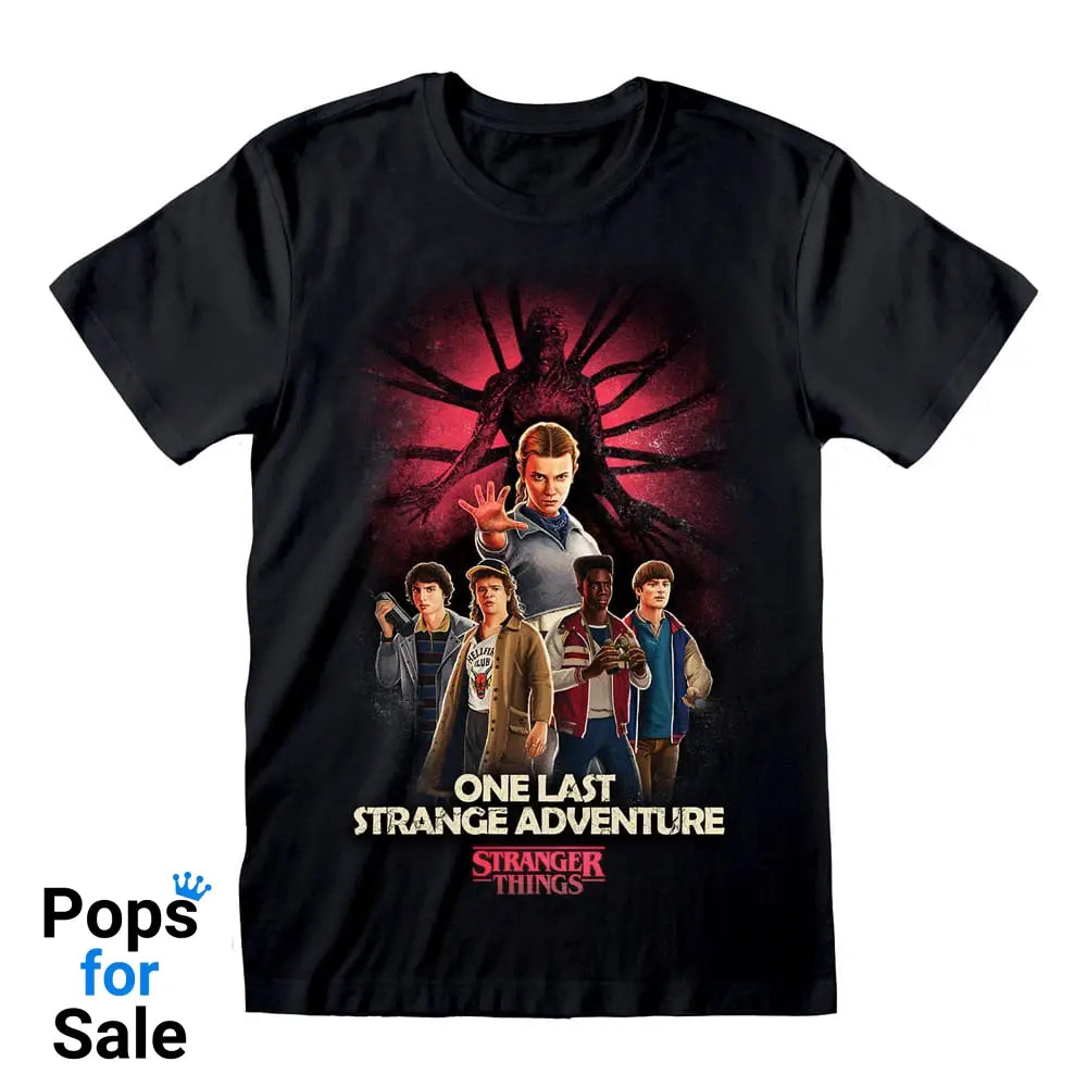 Stranger Things T-Shirt Group Artwork One Last Strange Adventure Colour Size S