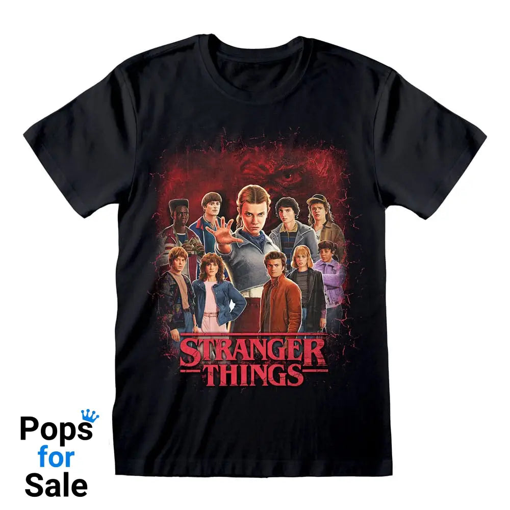 Stranger Things T-Shirt Group of all Characters Size M