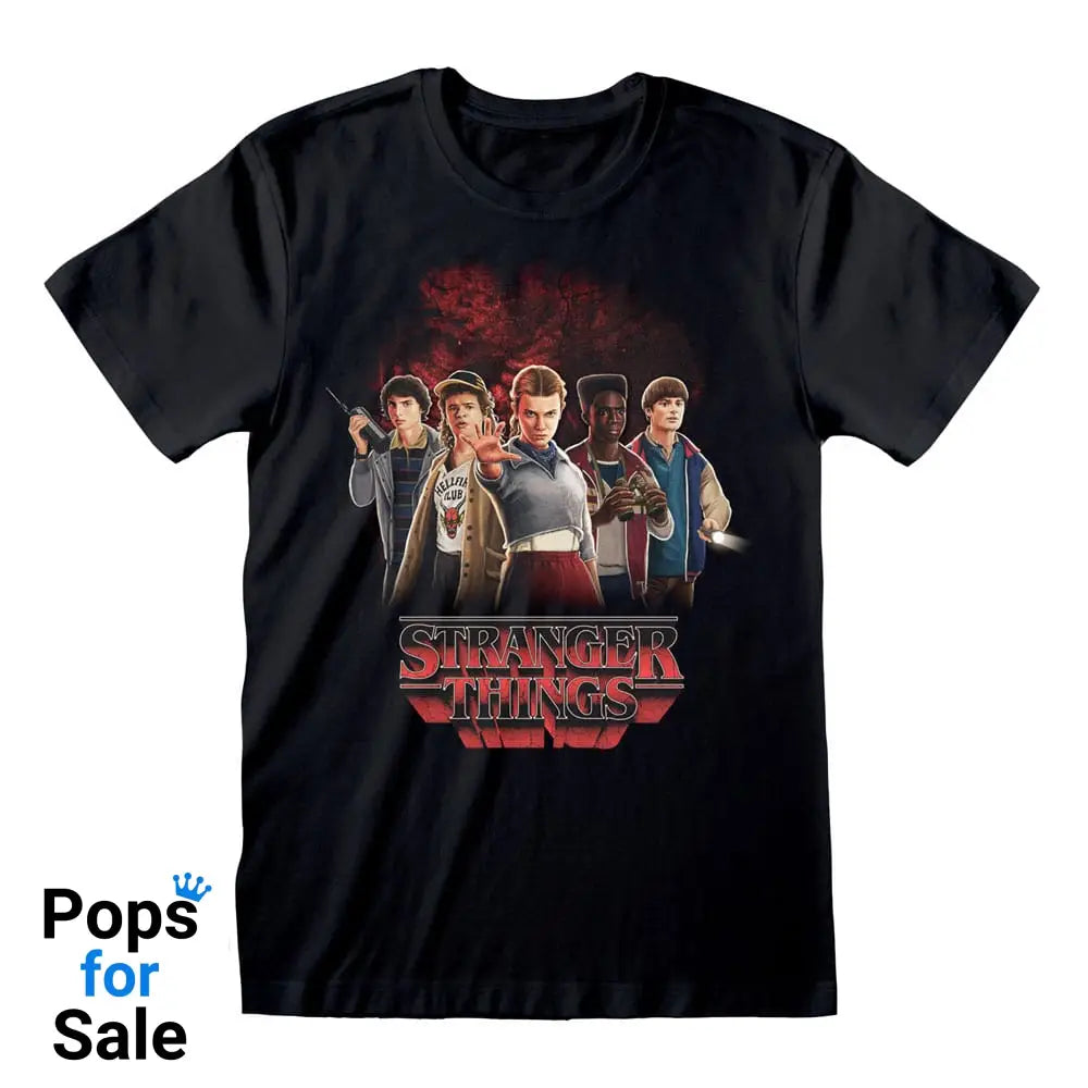 Stranger Things T-Shirt Group with Vecna behind Size XL
