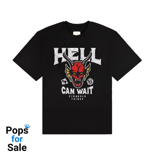 Stranger Things T-Shirt Hell Can Wait (black) Size L T-shirts