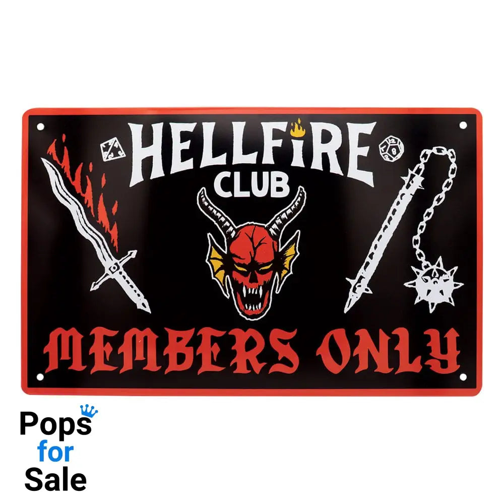 Stranger Things Tin Signs 3 Pack