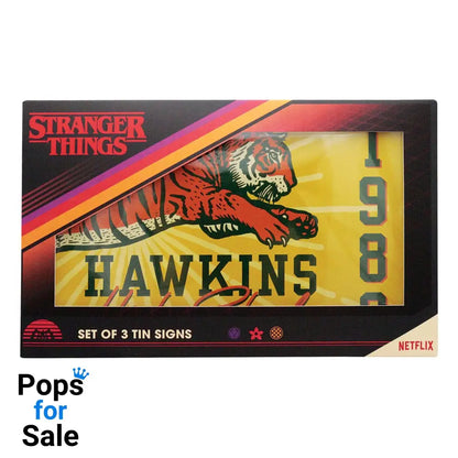Stranger Things Tin Signs 3 Pack