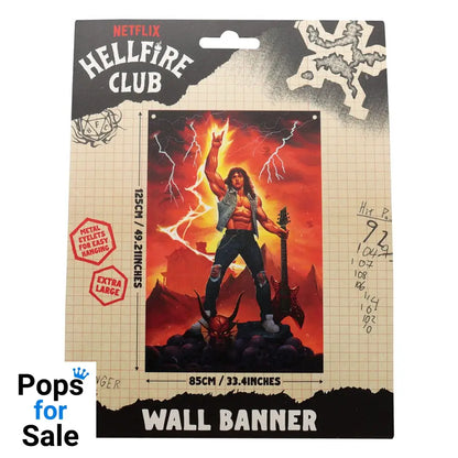 Stranger Things Wall Banner Eddie Munson 120 x 85 cm
