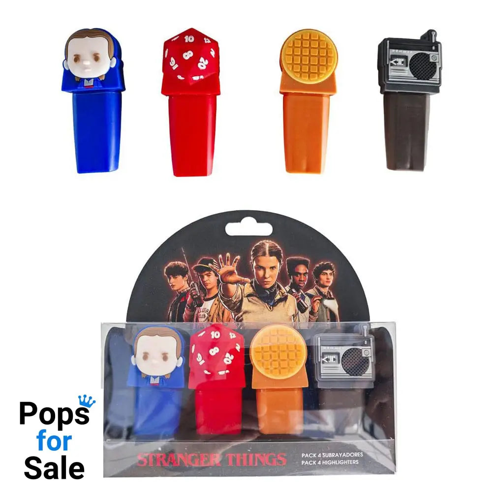 Stranger Thinigs Highlighters 4-Pack