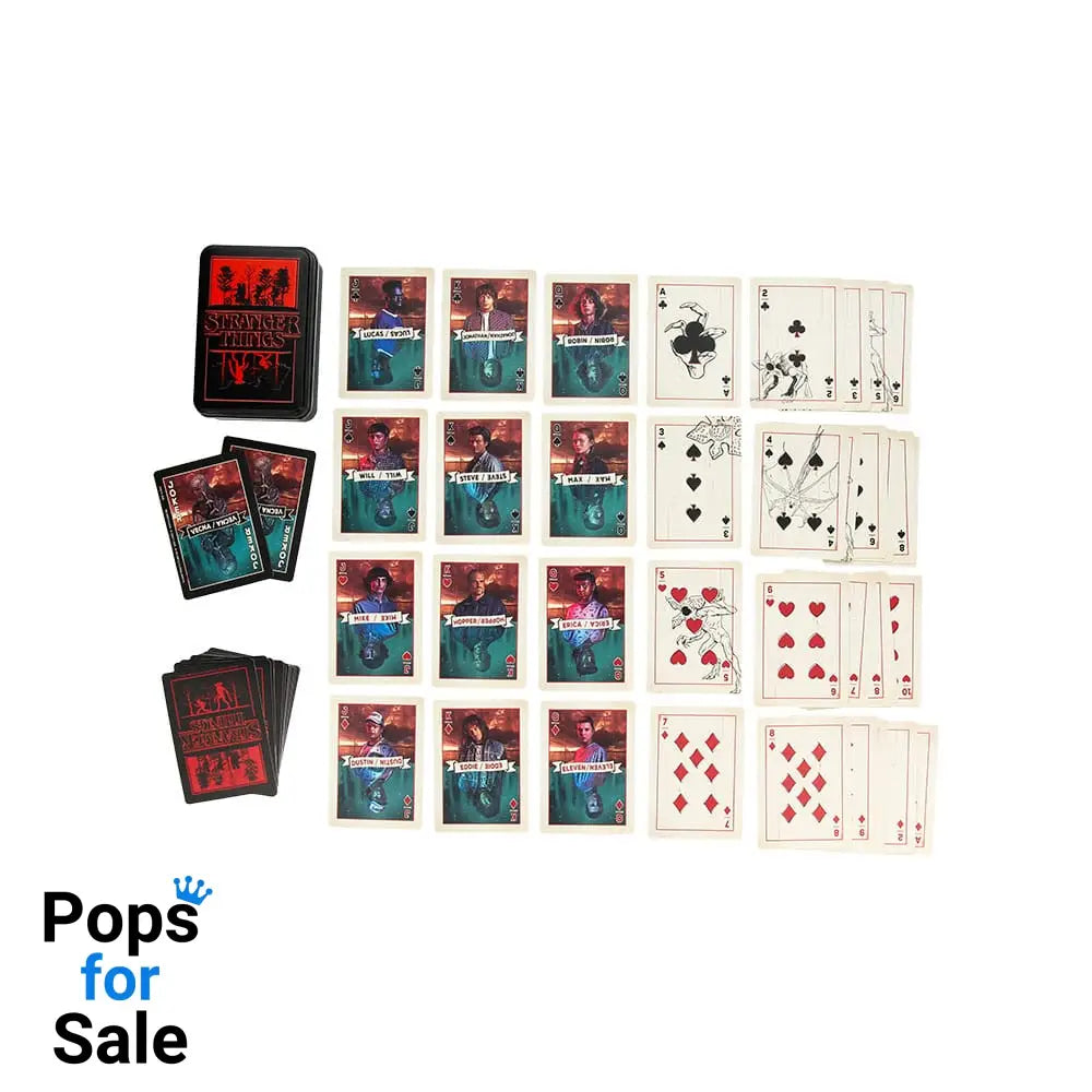 Stranger Thinngs 5 Playing Cards Metal Playing cards