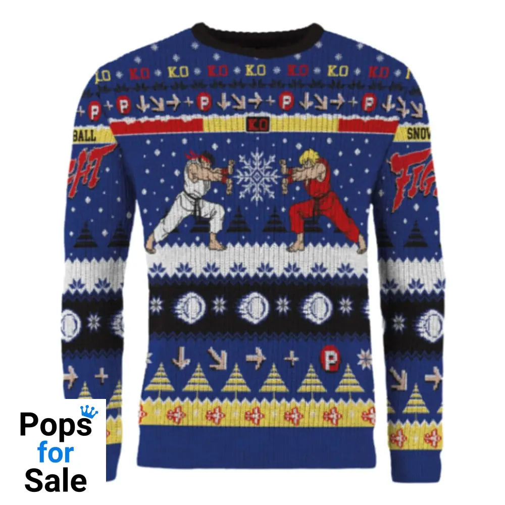 Street Fighter Christmas Sweater Ryu & Ken
