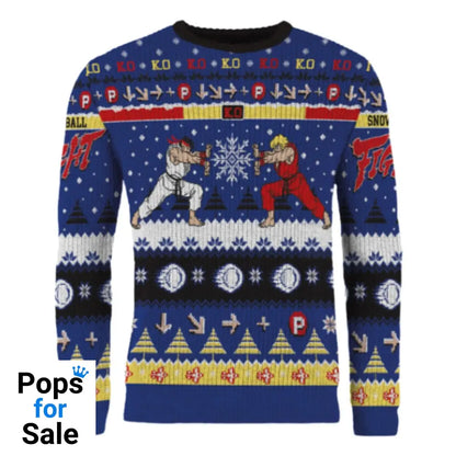 Street Fighter Christmas Sweater Ryu & Ken
