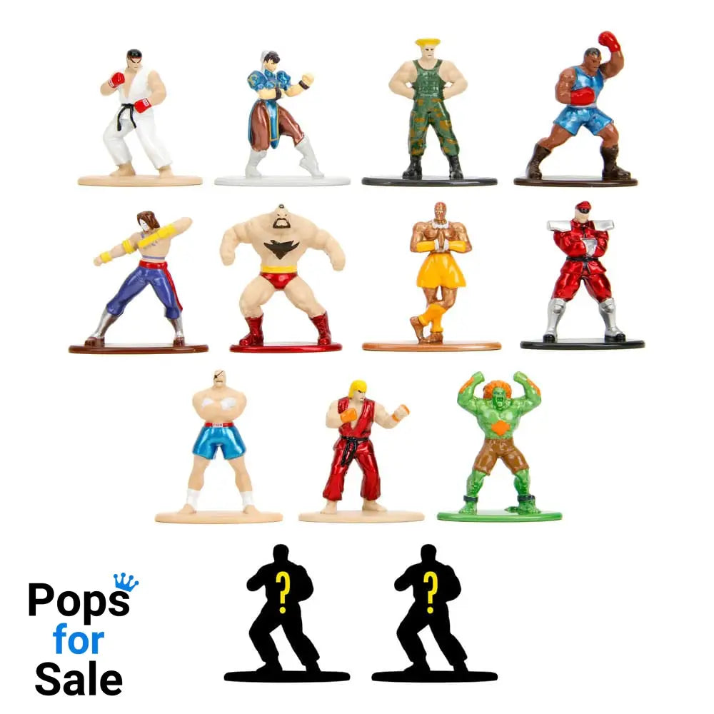 Street Fighter Nano Metalfigs Diecast Mini Figures Display 6 cm (24)