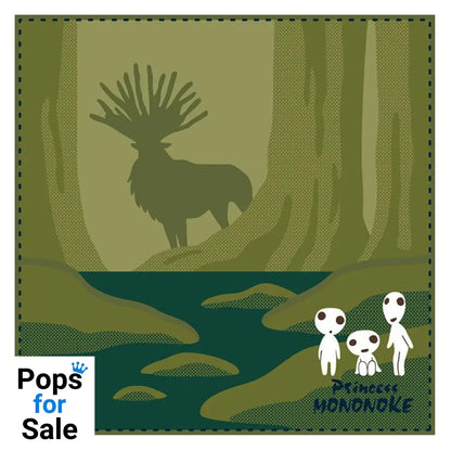 Studio Ghibli Mini Towel Princess Mononoke Shadow of the Deer God 25 x 25 cm