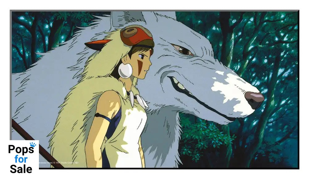 Studio Ghibli Wooden Wall Art Princess Mononoke 37,5 x 20,5 cm