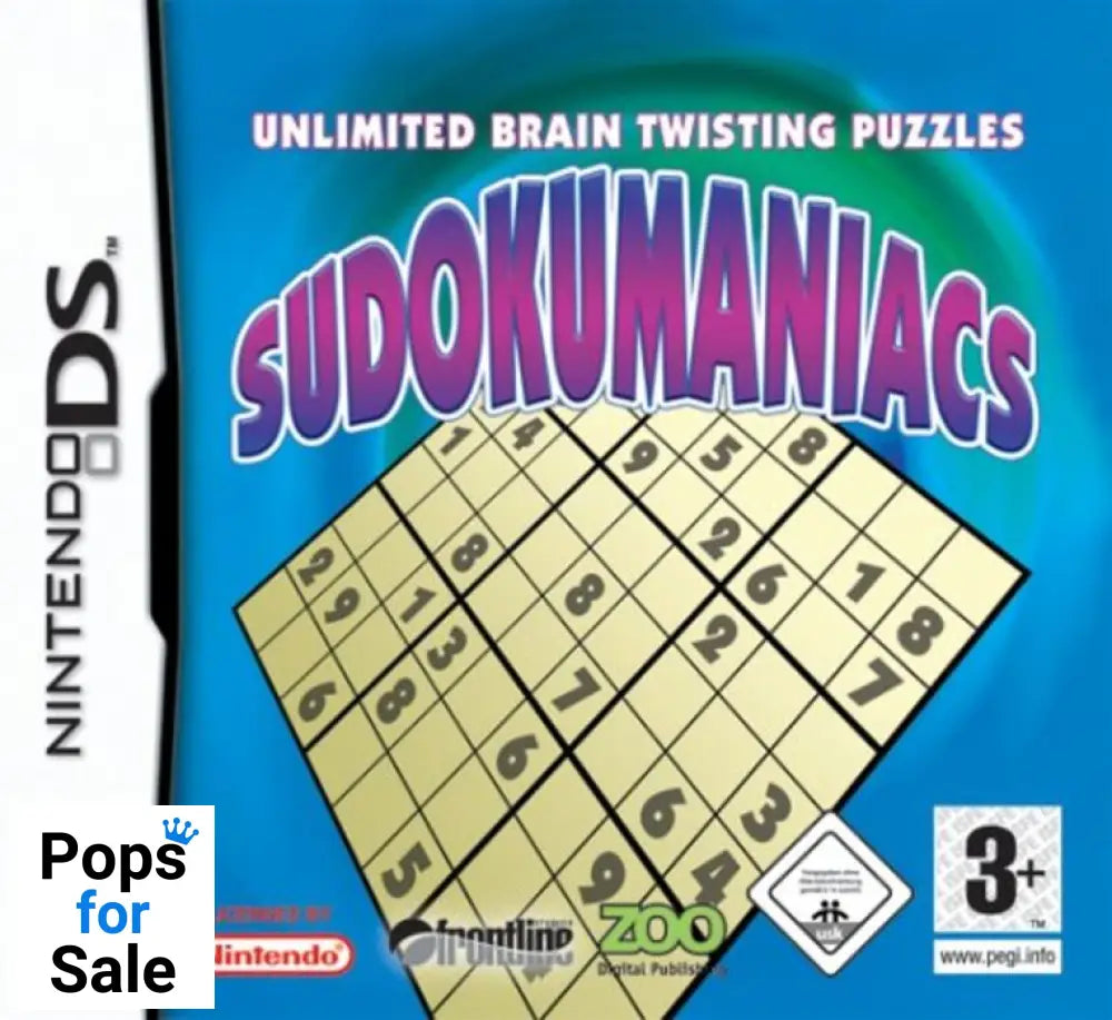 SudokuManiacs for Nintendo DS - [Just Cartridge]