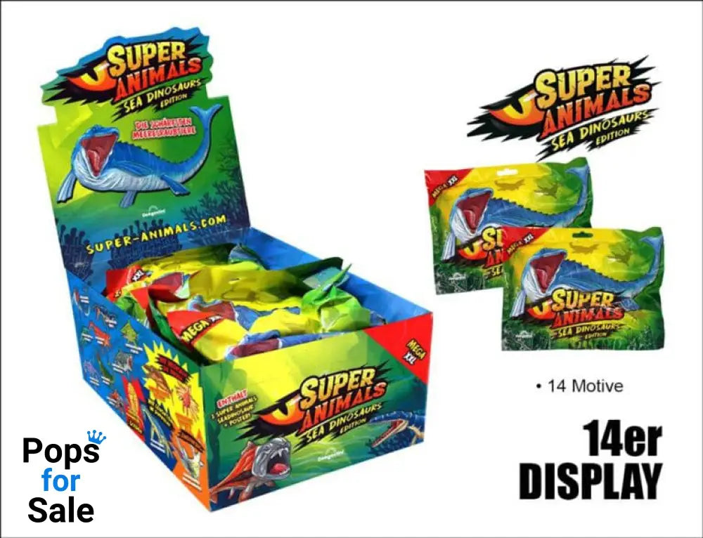 Super Animals: Sea Dinosaurs Edition Display (14) Mini-figures