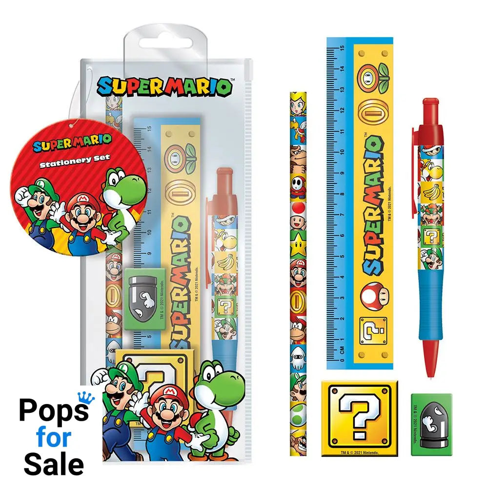 Super Mario 5-Piece Stationery Set