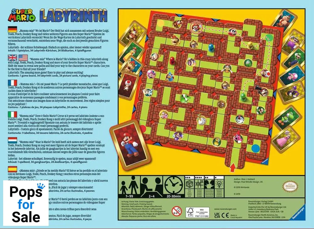 Super Mario Board Game Labyrinth