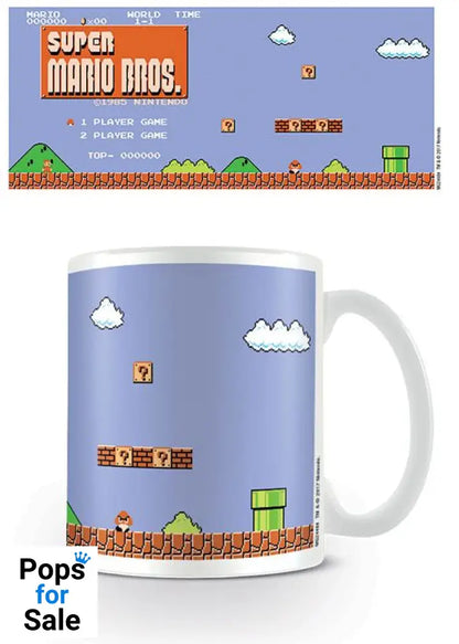 Super Mario Bros. Mug Retro Title