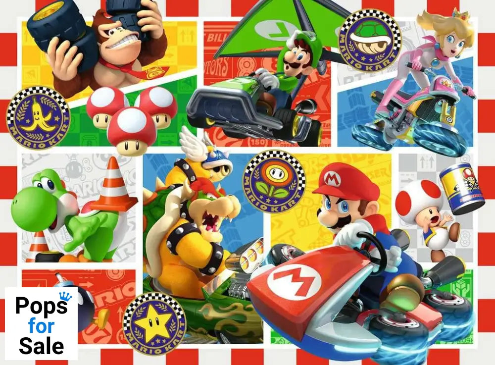 Super Mario Children's Jigsaw Puzzle XXL Fun with Mario Kart (150 pieces)