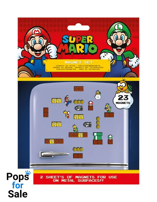 Super Mario Fridge Magnets Mushroom Kingdom