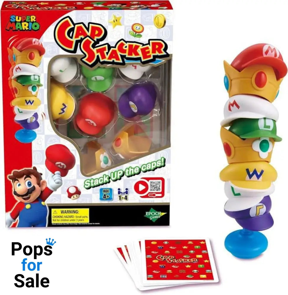 Super Mario game Cap Stacker Board games and accessories