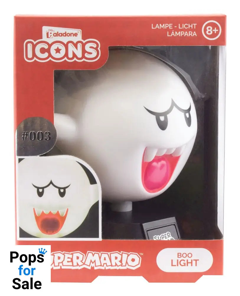 Super Mario Icon Light Boo 10 cm