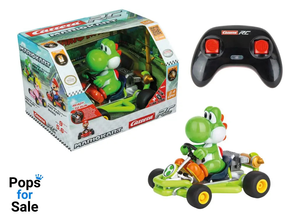 Super Mario Kart RC remote-controlled Car 1/18 2.4GHz Pipe Kart Yoshi