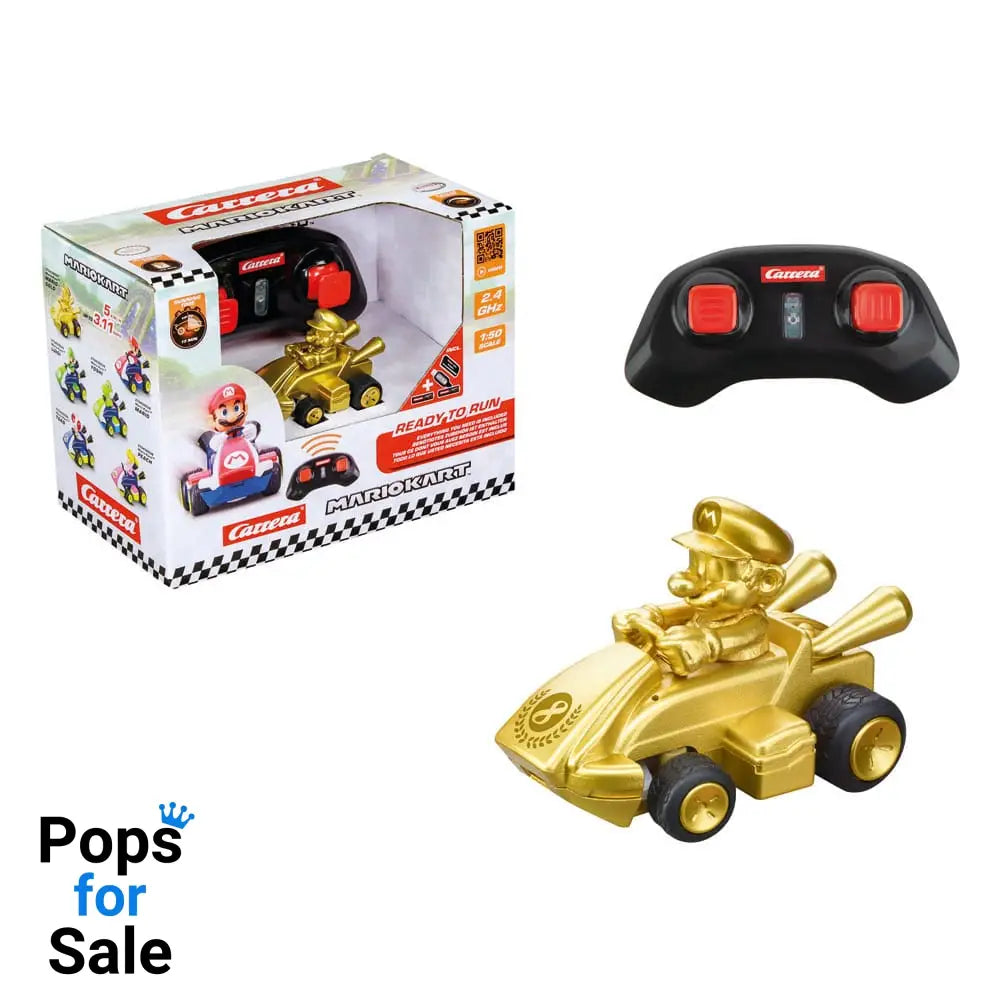 Super Mario Kart RC remote-controlled Car 1/50 2.4GHz Mini Mario Gold