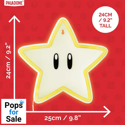 Super Mario LED Wall Lamp Light Super Star Neon
