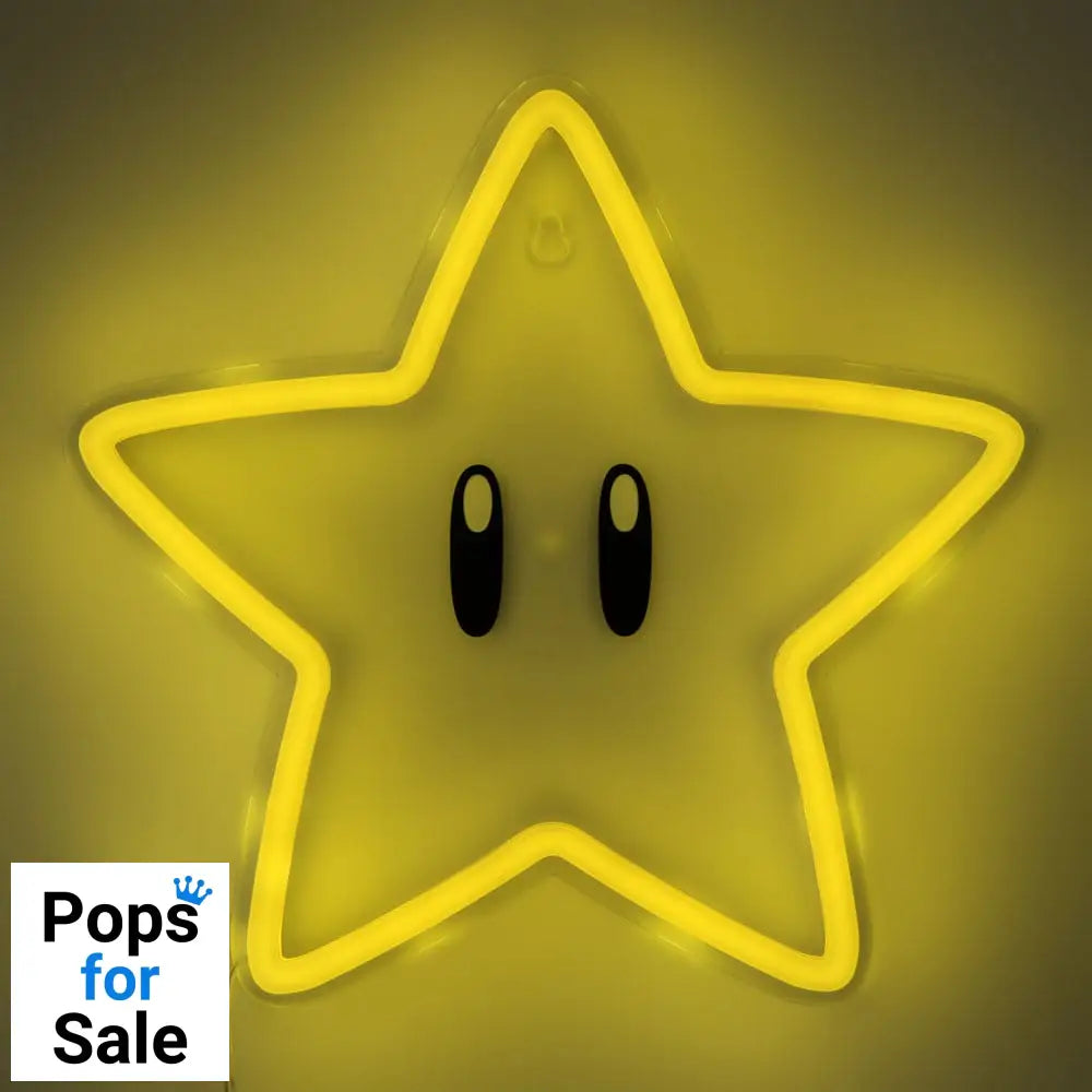 Super Mario LED Wall Lamp Light Super Star Neon