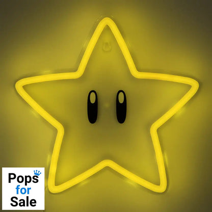 Super Mario LED Wall Lamp Light Super Star Neon