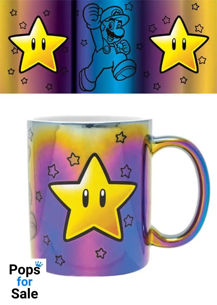 Super Mario Metallic Mug Star Power