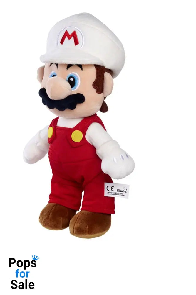 Super Mario Plush Figure Feuer Mario 30 cm