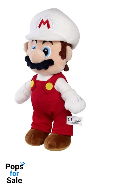 Super Mario Plush Figure Feuer Mario 30 cm