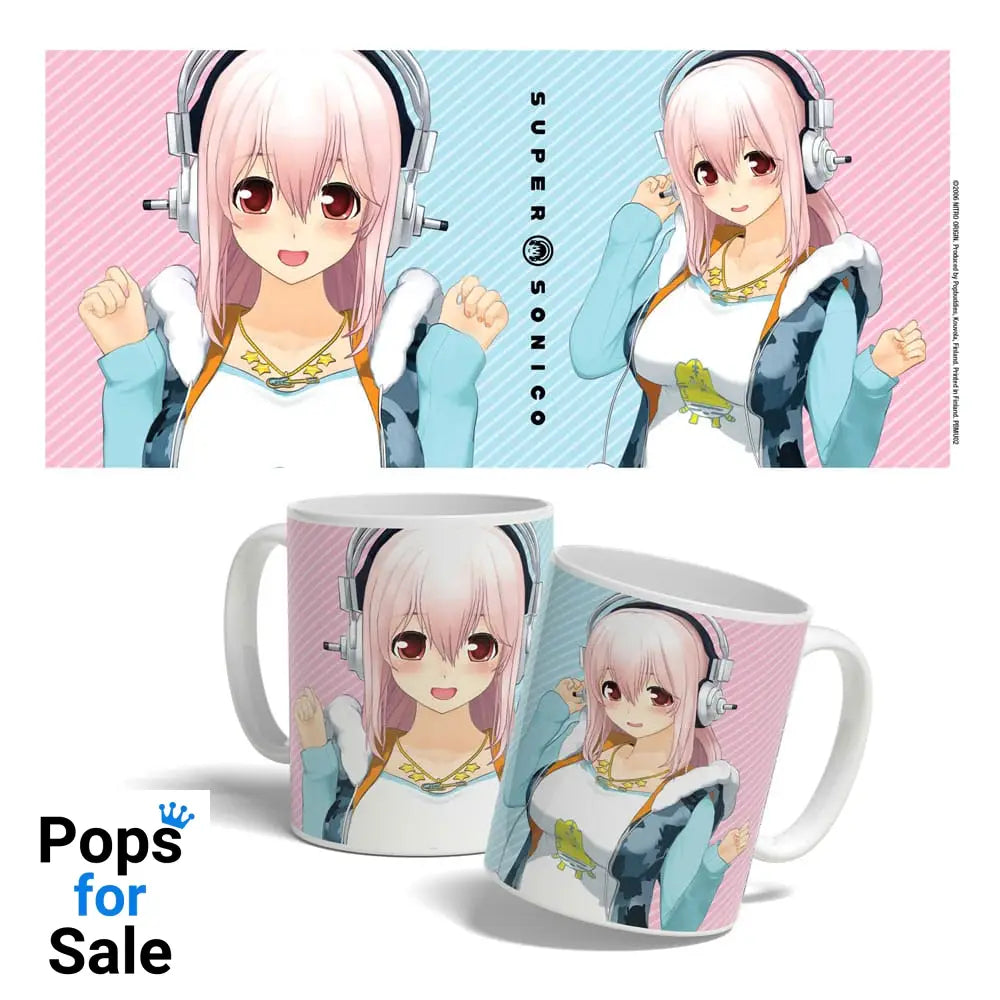 Super Sonico Mug Super Sonico Hoodie 325 ml Cups & Mugs