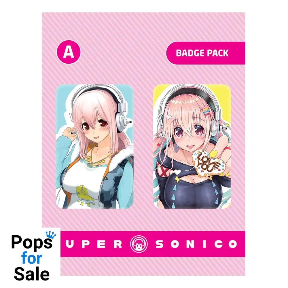 Super Sonico Pin Badges 2-Pack Set A Pins & Brooches