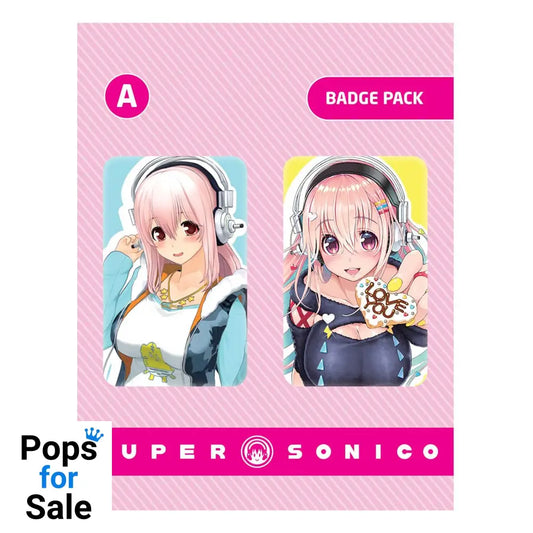 Super Sonico Pin Badges 2-Pack Set A Pins & Brooches