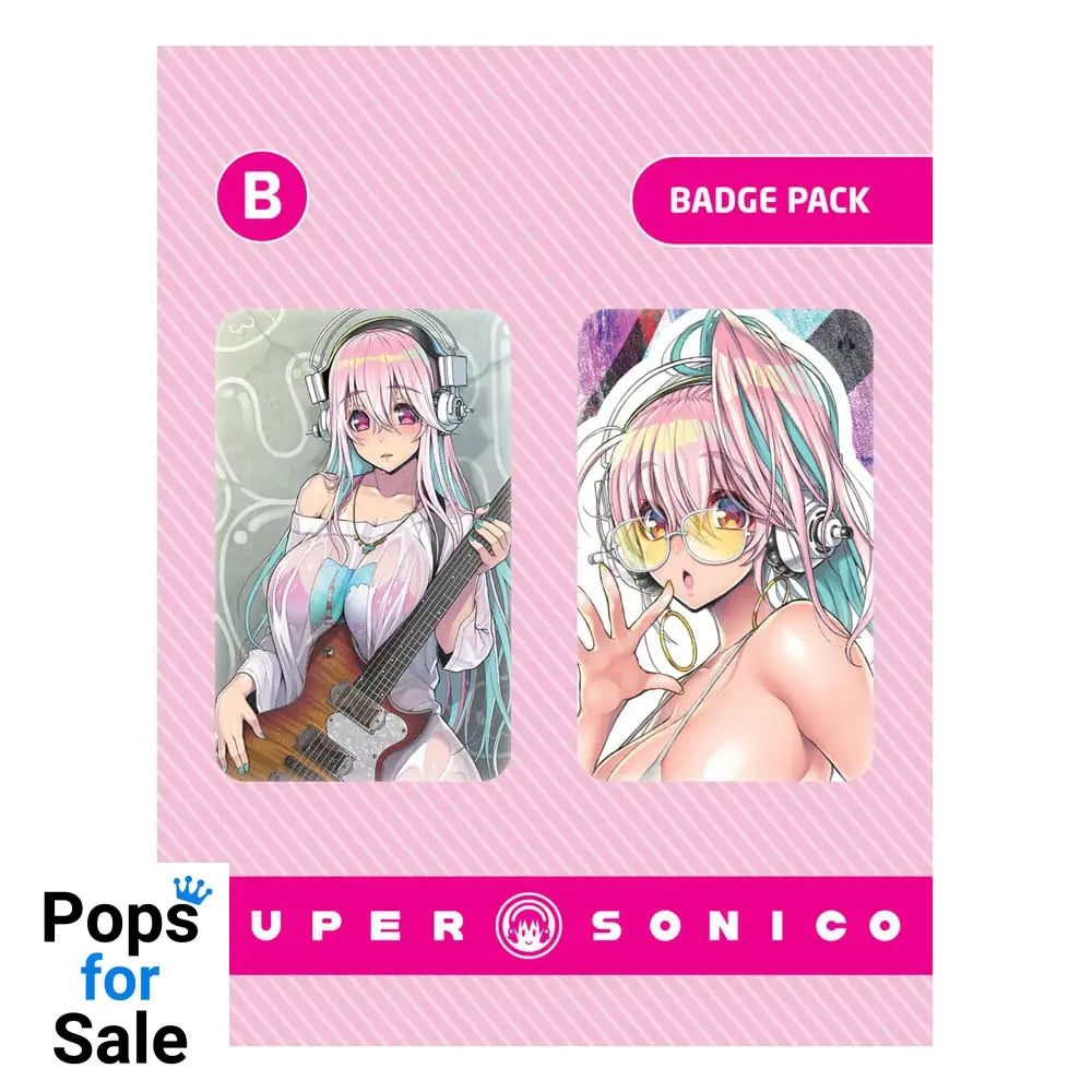 Super Sonico Pin Badges 2-Pack Set B Pins & Brooches