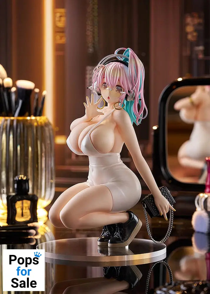 Super Sonico Pop Up Parade PVC Statue Super Sonico: 15th Mini Dress Ver. L Size 20 cm