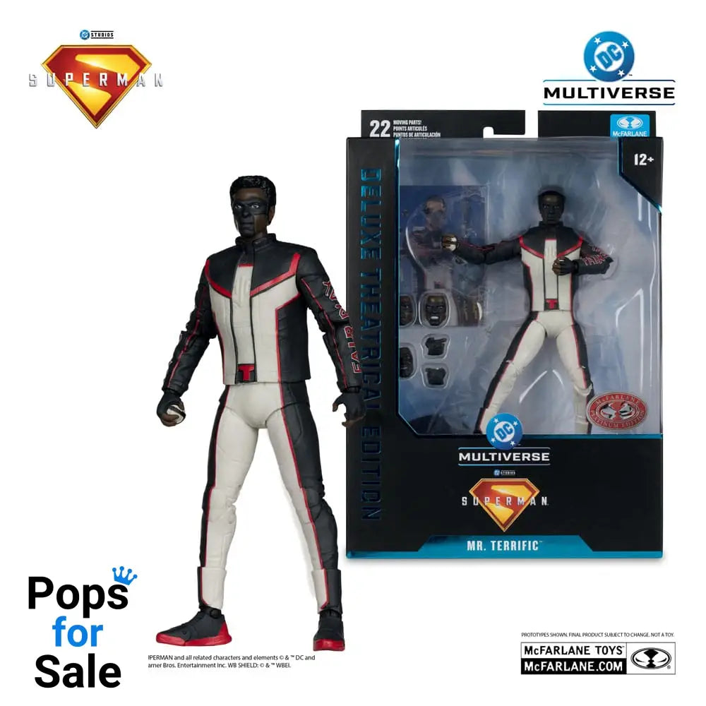 Superman (2025) DC Multiverse Deluxe Theatrical Edition Action Figure Mr. Terrific (Red Platinum Edition) 18 cm