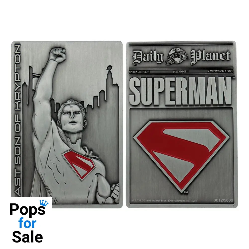 Superman 2025 Ingot Last Son of Krypton Limited Edition