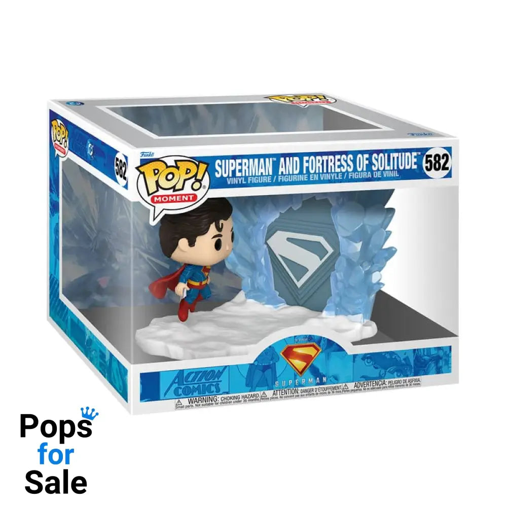 Superman (2025) POP Moments Vinyl Figures Superman and Fortress of Solitude 9 cm